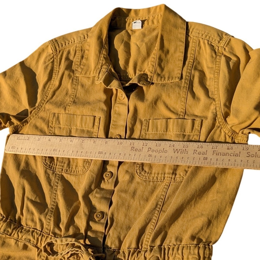 Old Navy Mustard Yellow Short-Sleeve Utility Romper - Picture 8 of 8